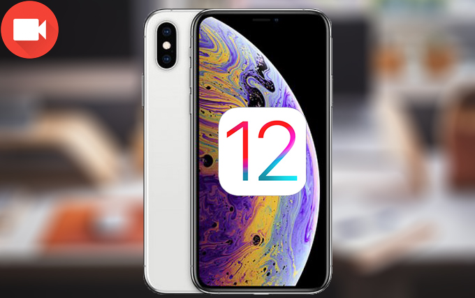 reord iOS 12 screen