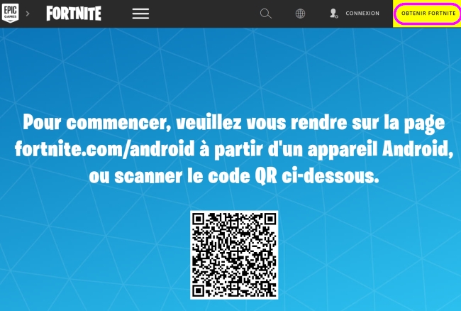 installer Fortnite depuis Epic Games