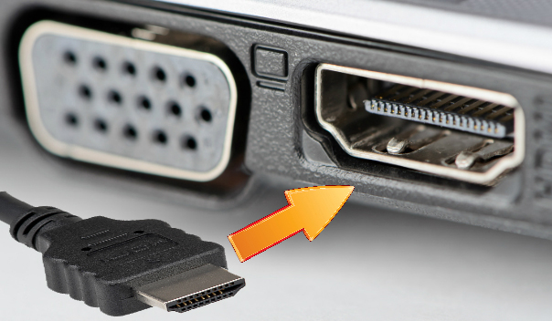 utilisez un câble HDMI pour se connecter