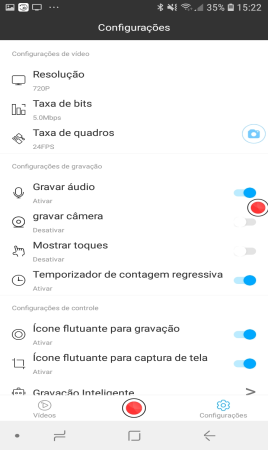 Configuraçoes