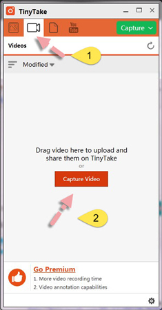 Tinytake capture vidéo