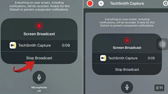 TechSmith arrêter l'enregistrement