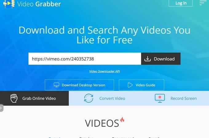 download flash videos with video grabber