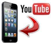 YouTube to iPhone logo