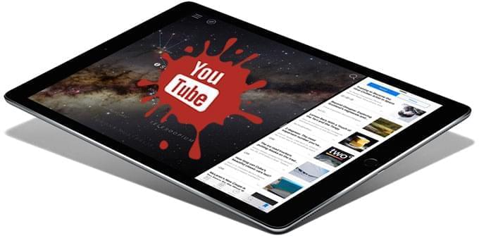 YouTube to iPad logo
