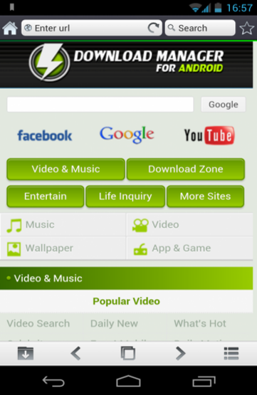 Download manager for Android
