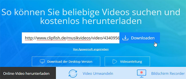 Clipfish Videos downloaden