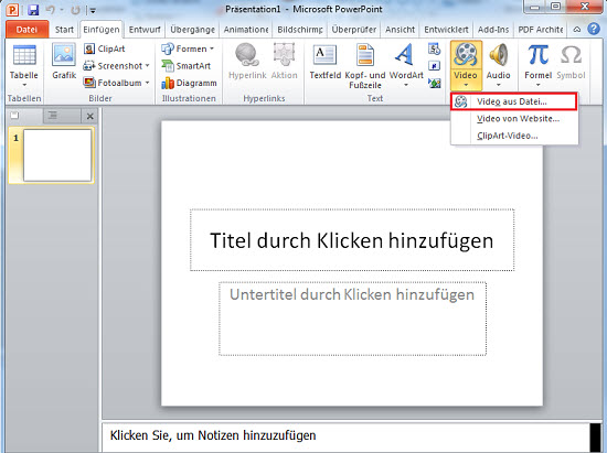 Videos in PowerPoint einfügen