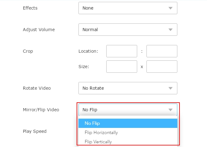 Flip videos with Video Grabber