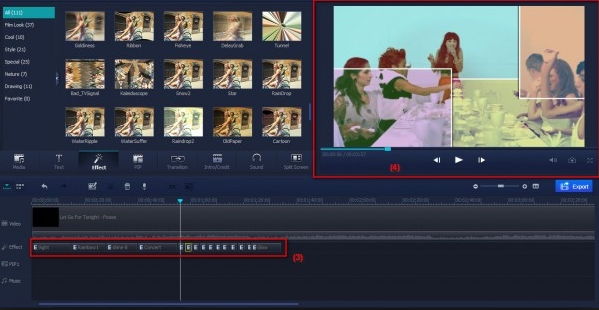 How to add filter to video