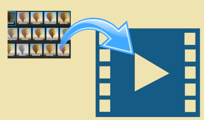 Adicionar filtros em vídeos