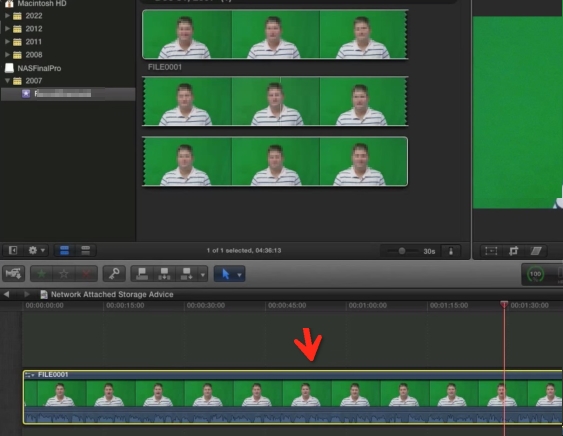 editor de video tela verde