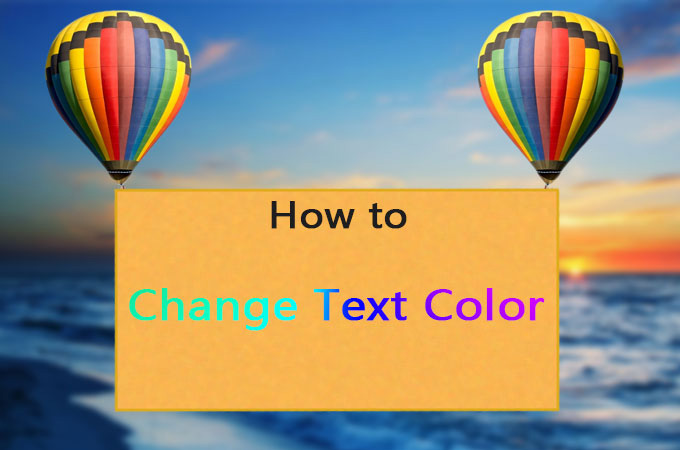 ændre tekst farve