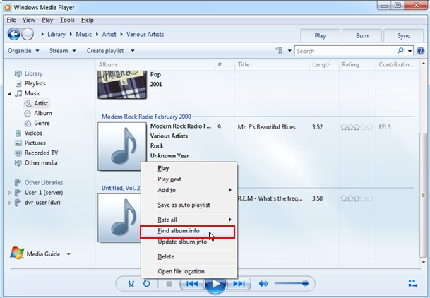 how to change album art groove music