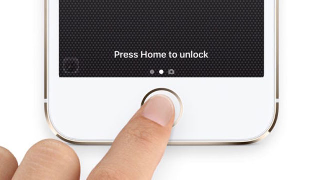Press home to unlock iPhone