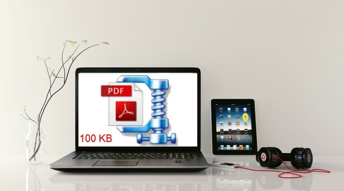 reduce PDF file size below 100 KB