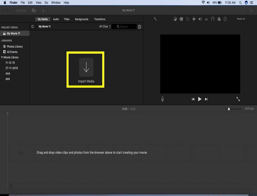 Add text to imovie 